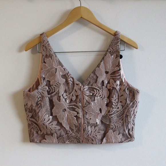 NWT Belle Badgley Mischka 2 Piece Evening Gown Set - Picture 5 of 16